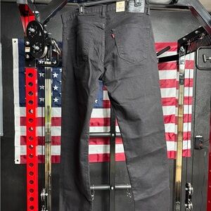 Levi's Black Straight Leg Jeans for Men